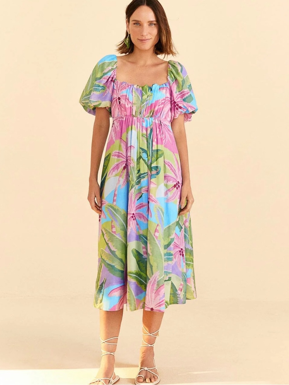 Farm Rio Beach Vibe Midi Dress